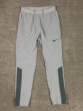 Nike Pro Dri-Fit Vent Max Training Pants Mens Medium Gray Gym Woven DM5948 073